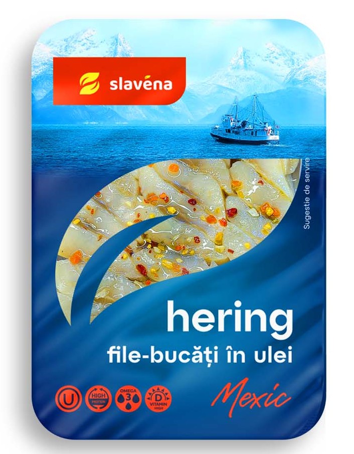 Hering de atlantic file bucăți în ulei Mexica 350g