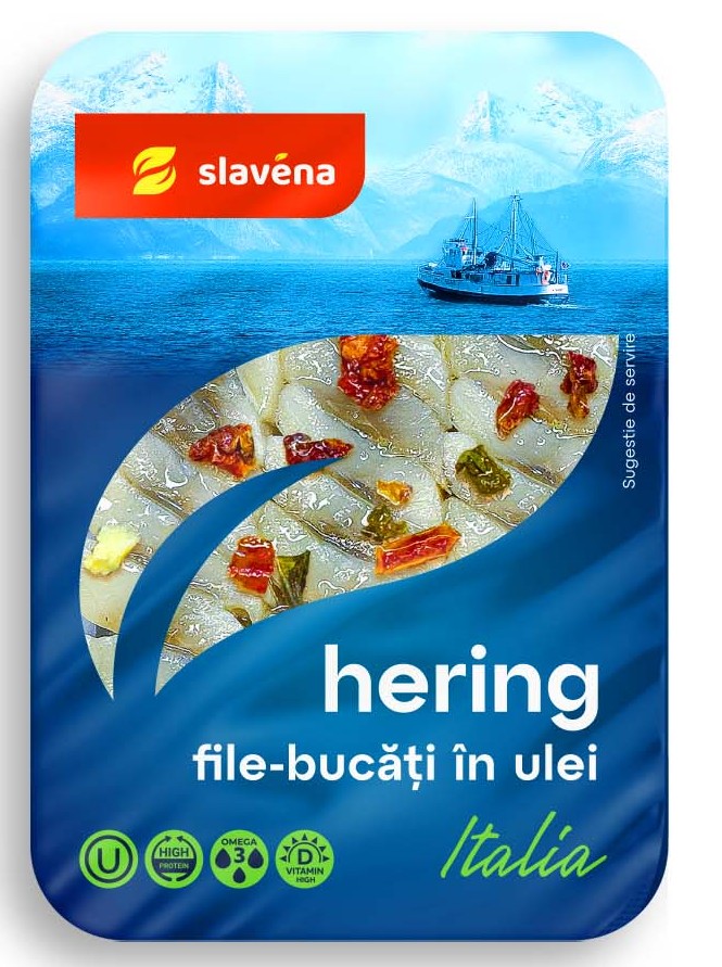 Hering de atlantic file bucăți în ulei Italia 350g