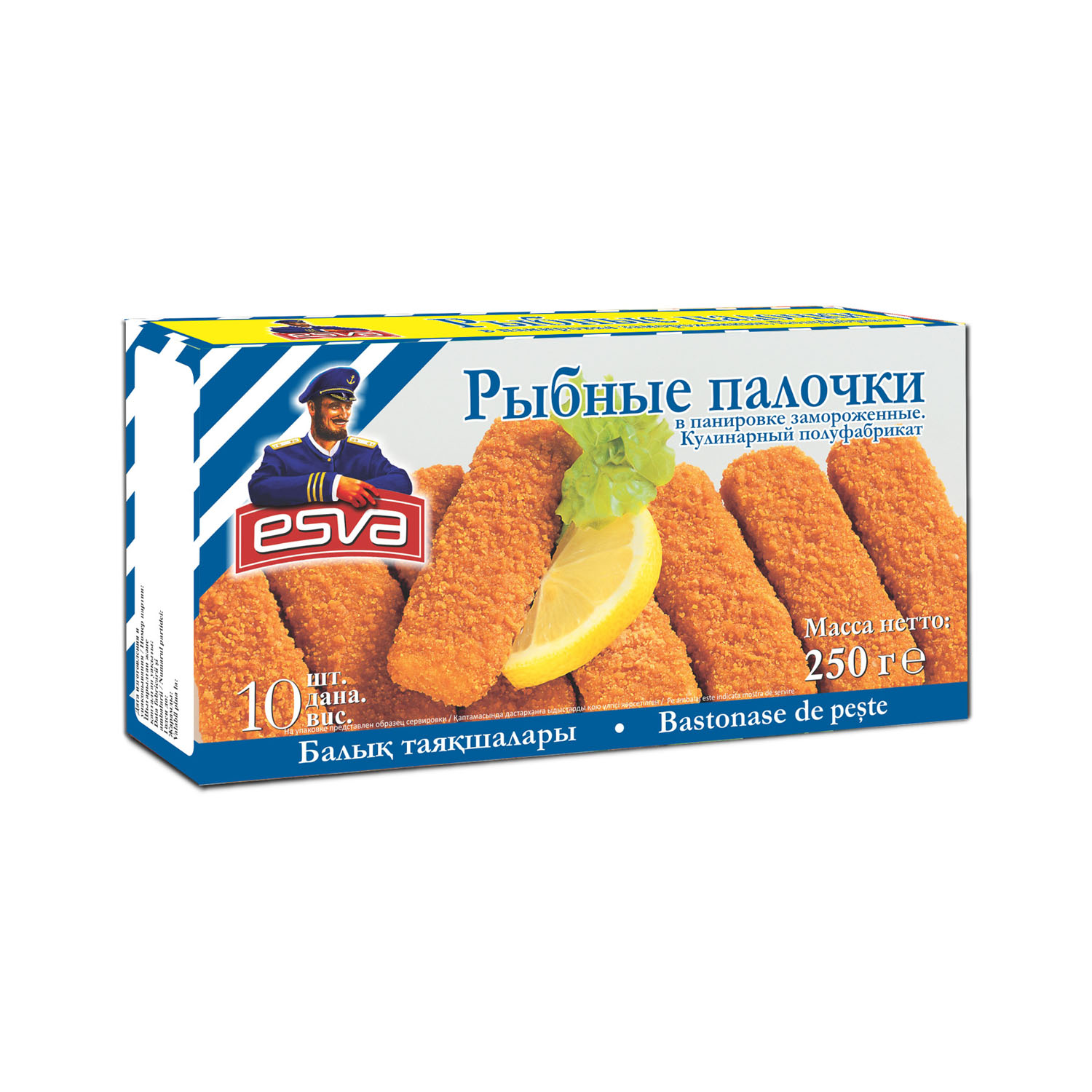 ESVA Bastonașe de pește pane 250 g