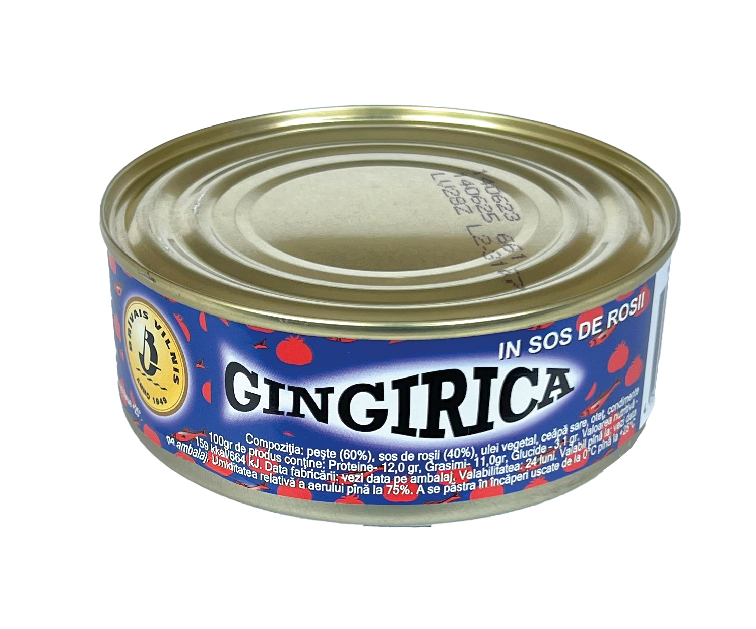 BRIVAIS VILNIS Gingirică in sos de tomate 240 g