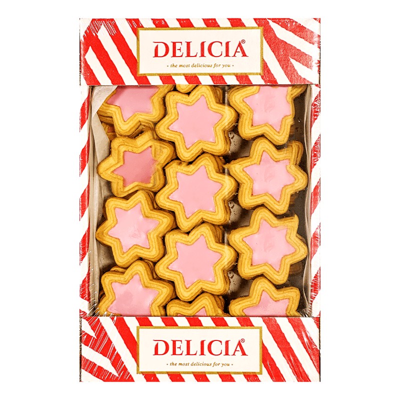 DELICIA Biscuiți "Super-Star" BUBBLE GUM Friendy 350 g