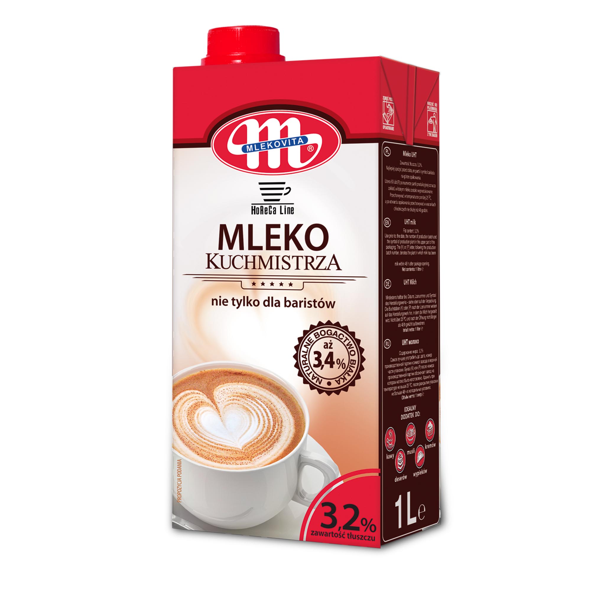 MLEKOVITA Lapte UHT BARISTA 3.2% 1L 