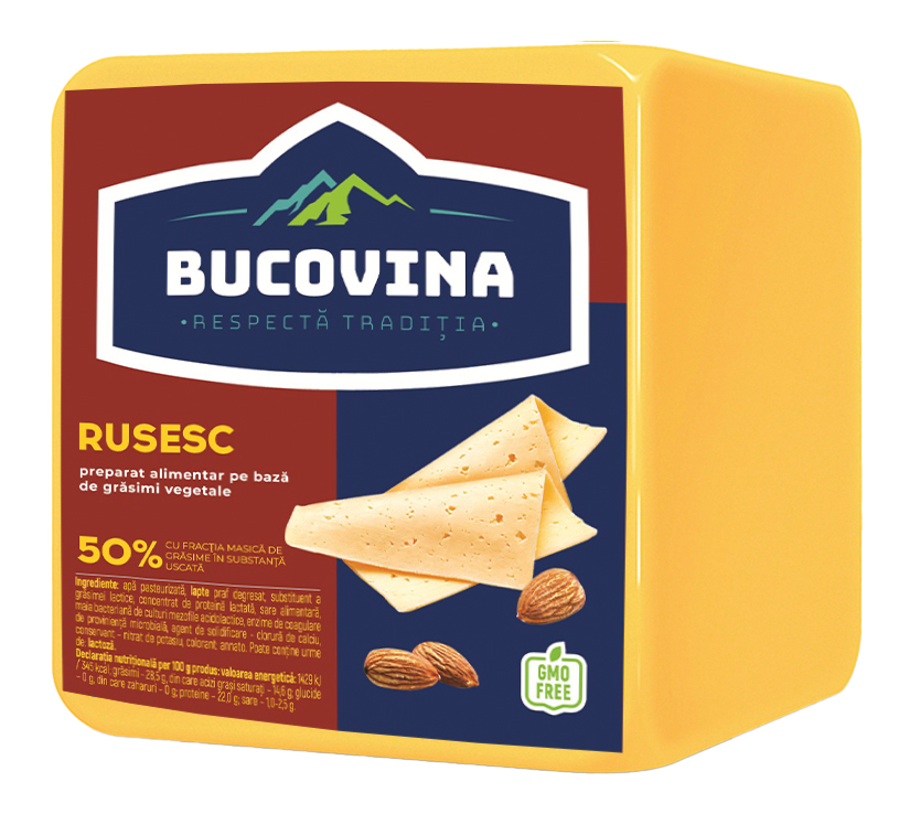 BUCOVINA Produs de cașcaval "Rusesc" 50% ≈ 2,5 kg