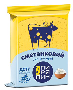 PIRYATIN Cașcaval "Smetankovii" 50% 160 g