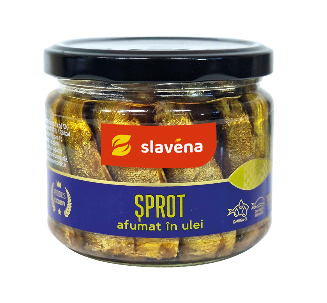 SLAVENA Şprot în ulei 250 g
