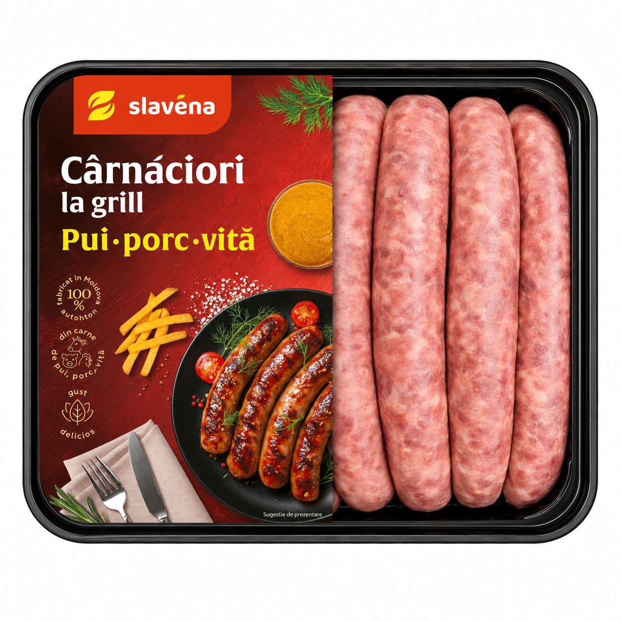 Carnaciori "La Grill" Pui, Porc si Vita 800 g
