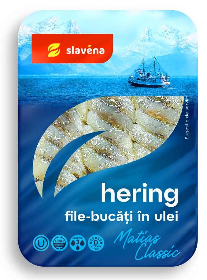 Hering de atlantic file bucăți în ulei Classic 350g