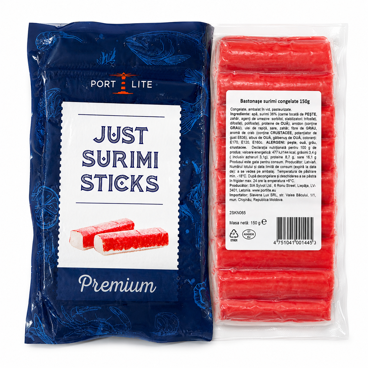 PORTLITE Bastonase din surimi imitatie (bastonase de crabi) 150 g
