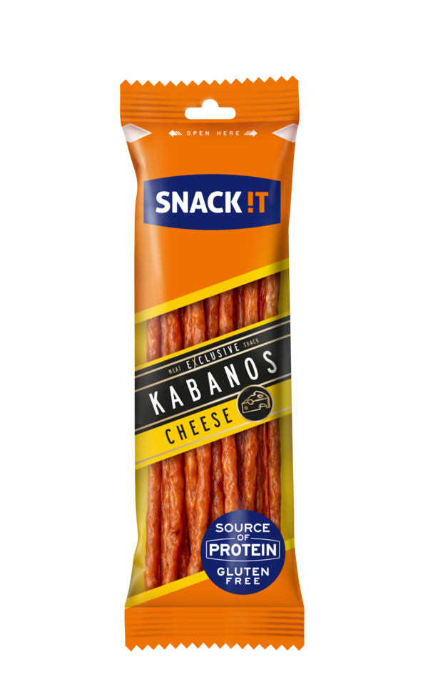 SNACK IT Cârnaciori Cabanos Exclisiv Cașcaval 120g 
