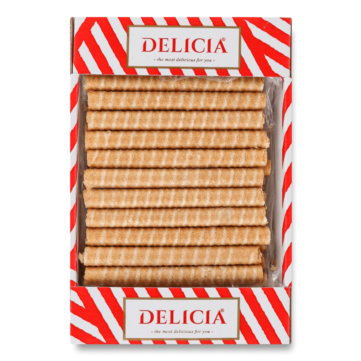 DELICIA Rulouri de vafe cu gust de lapte topit (tv-box) 450 g