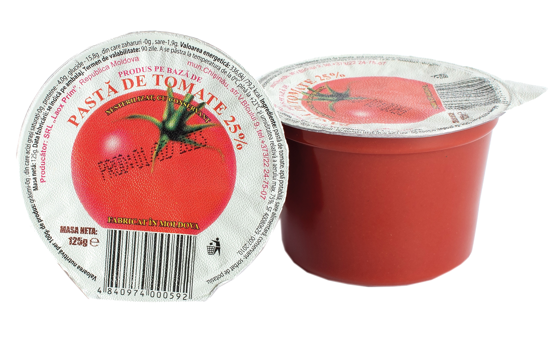 LAOX Pastă de roșii 25%  125 gr