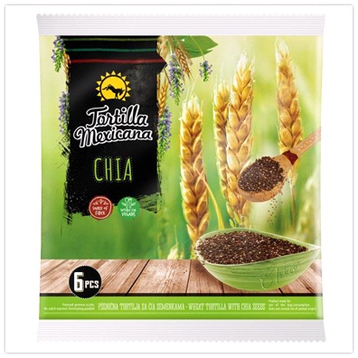 Tortilla Mexicana Cu semințe de chia 390g