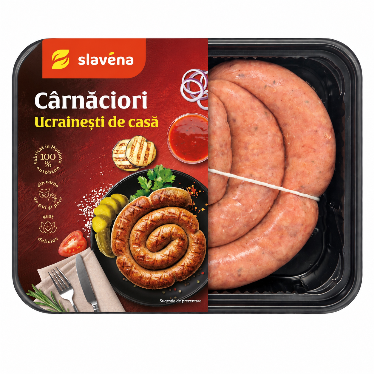 Carnaciori 'Ucrainești de Casa'  (Pui si Porc) 800 g