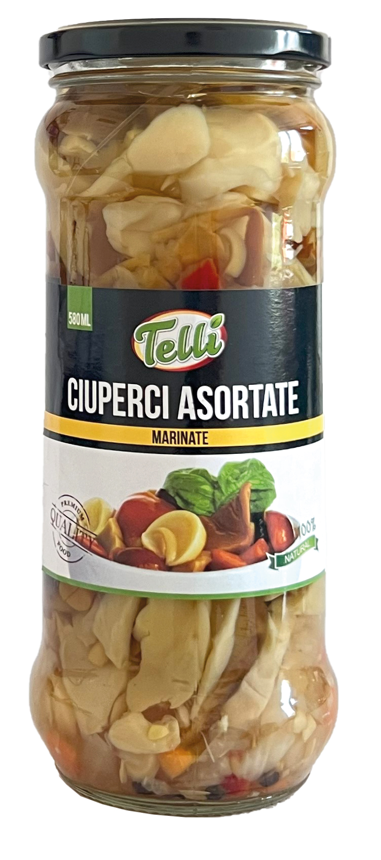 TELLI Ciuperci asorti/marinate 580 ml