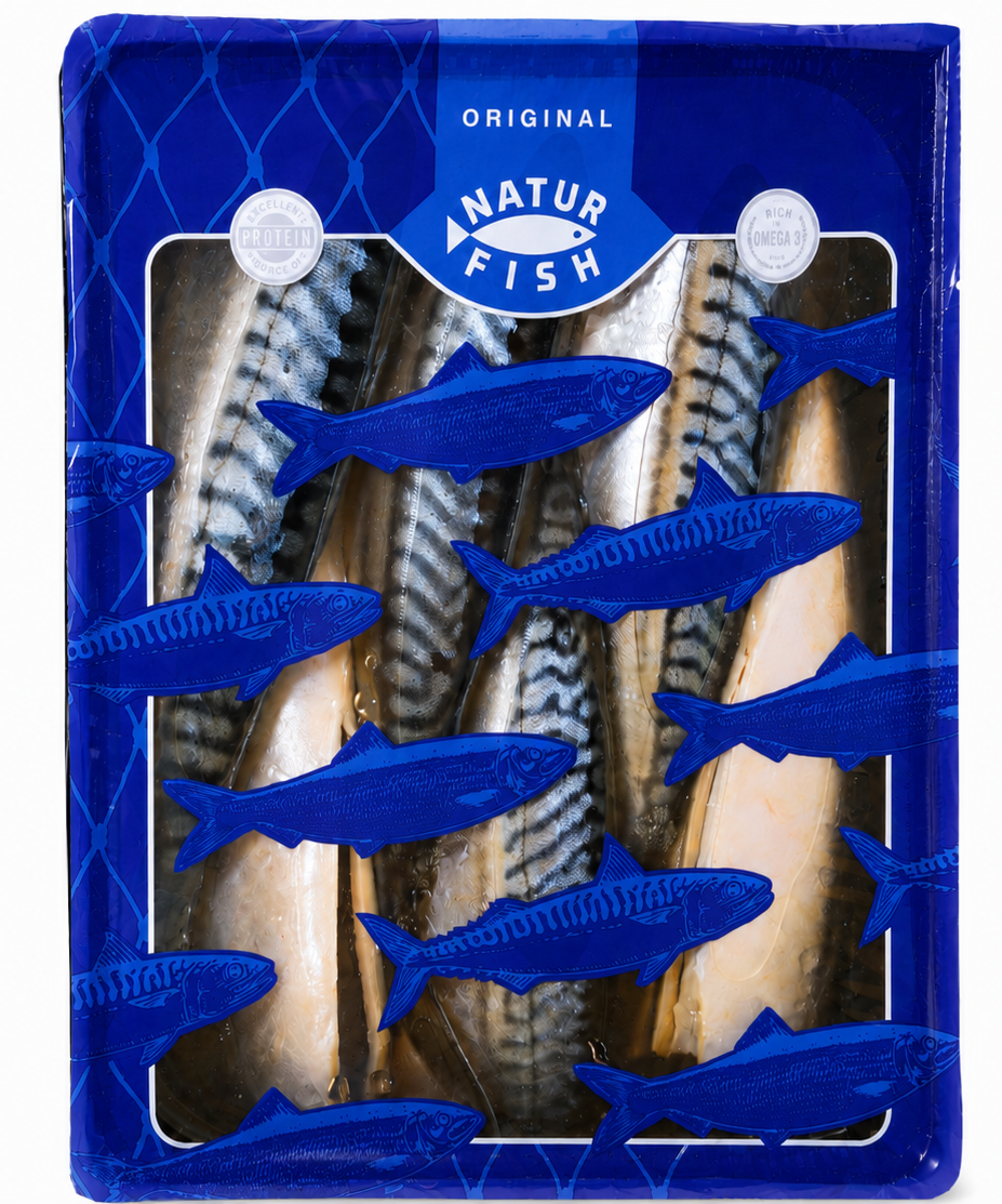Macrou de atlantic sărat fără cap 4 kg Natur Fish