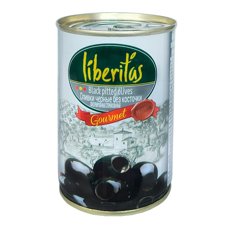 LIBERITAS Măsline negre fara sâmbure (240-260) 280 gr