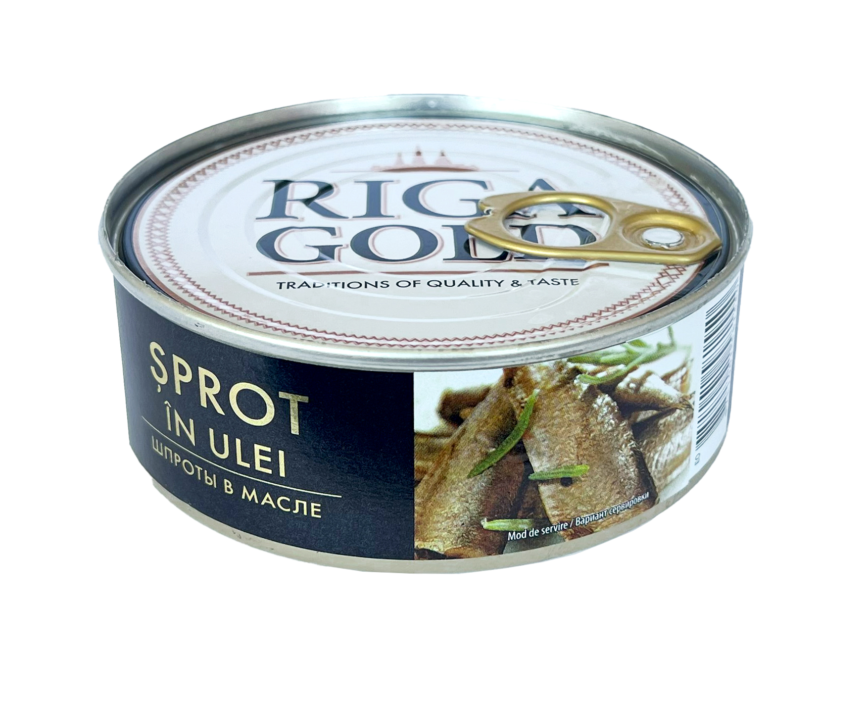 RIGA GOLD Şprot în ulei (cu cheie) 240 g