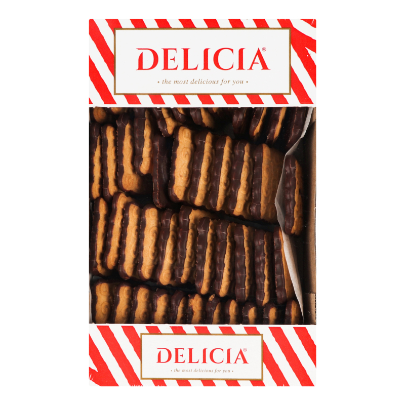 DELICIA Biscuiți "Margaritka" coacăză neagră (tv-box) 350 g 