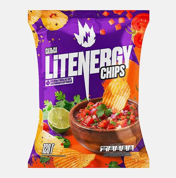 LIT ENERGY Chipsuri SALSA 120 g