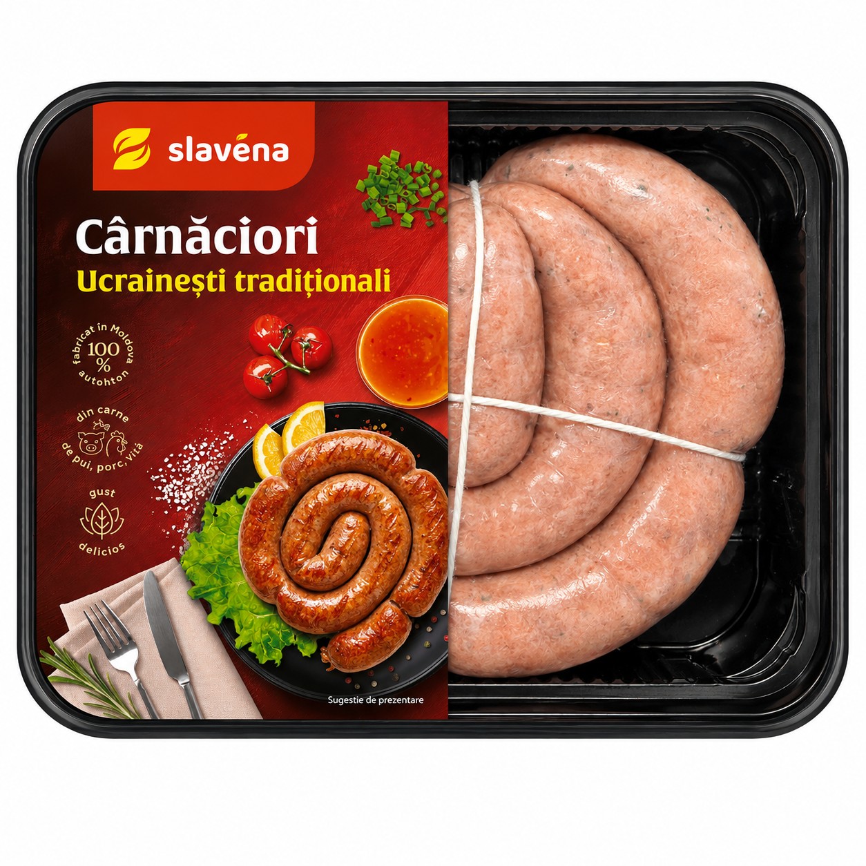 Carnaciori "Ucrainești Tradiționali" (pui, porc si vita) 800 g