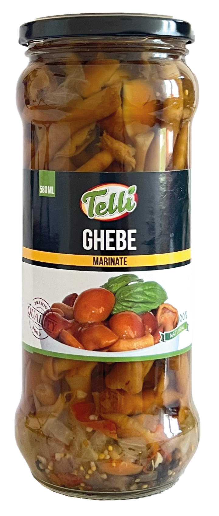 TELLI Ciuperci Ghebe marinate 580 ml