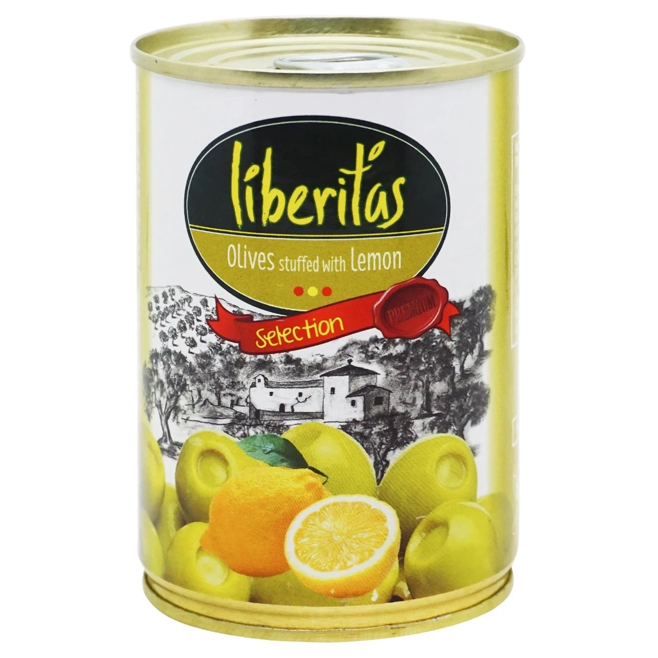 LIBERITAS Măsline verzi cu lămâie (240-260) 280 gr