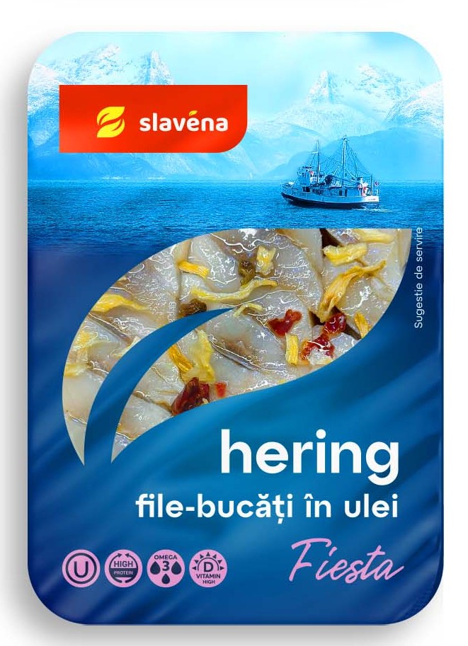Hering de atlantic file bucăți în ulei Fiesta 350g