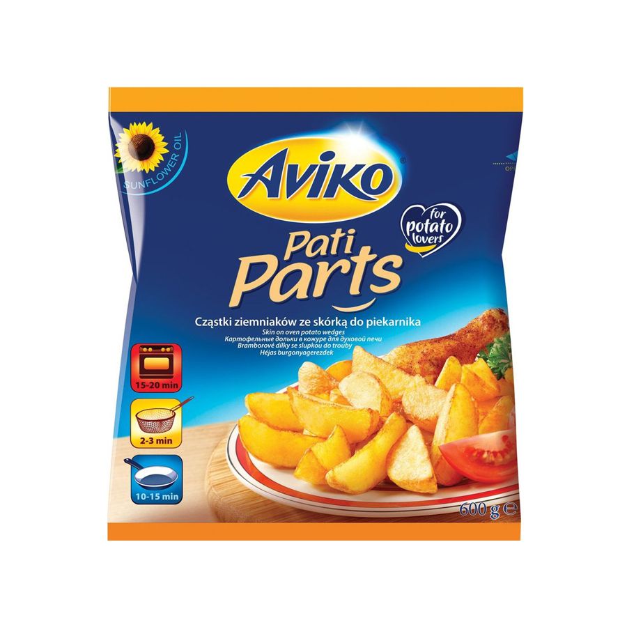 AVIKO Cartofi felii in coajă 600g 