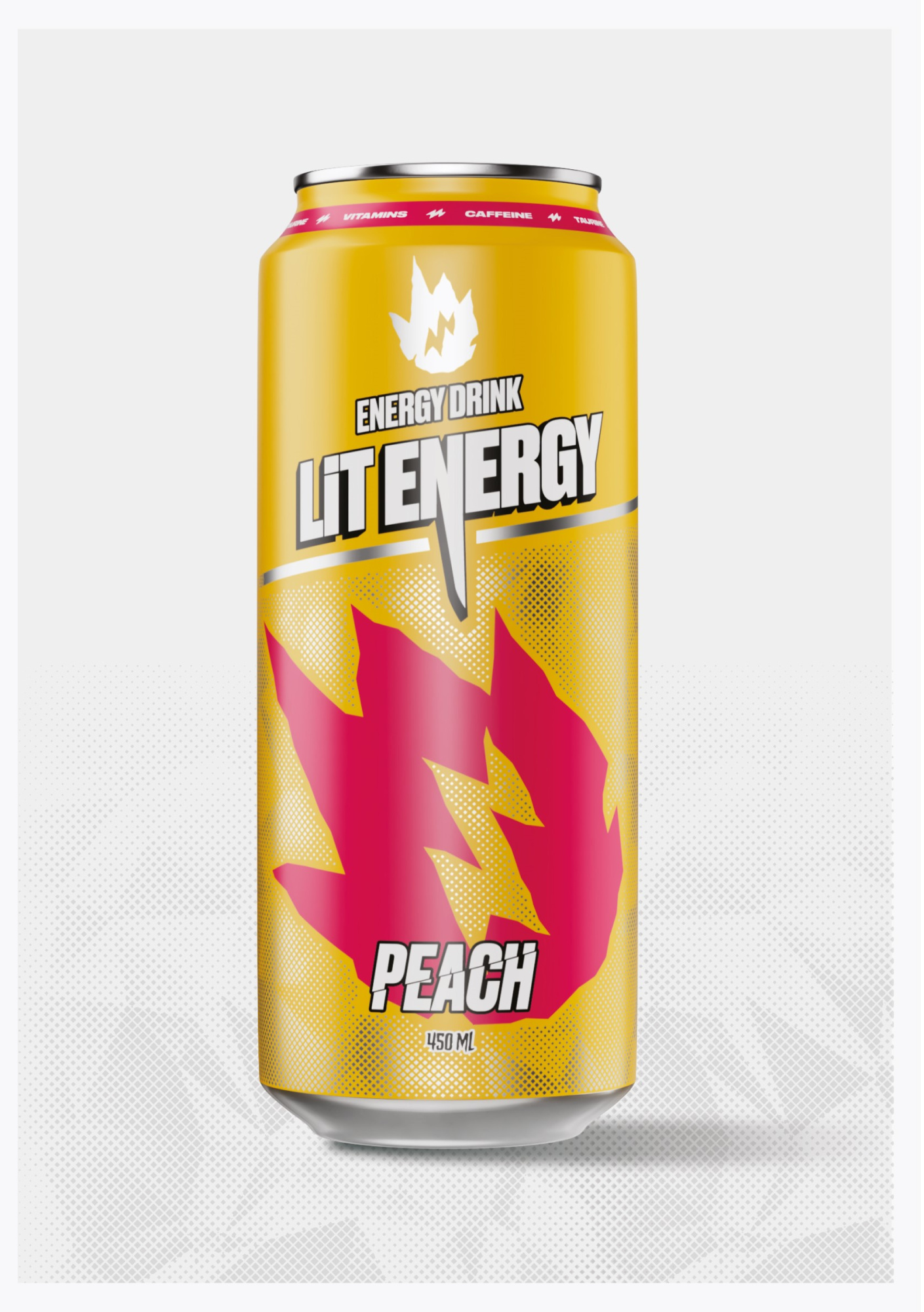 LIT ENERGY Băutură energizantă Peach - Mango 450 ml