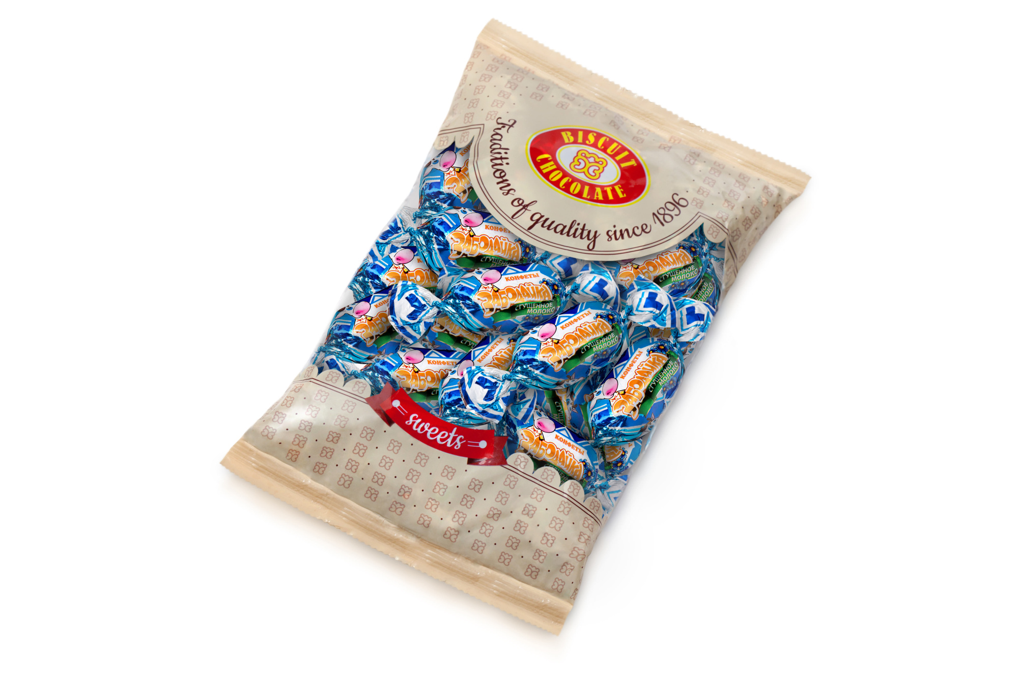 BISCUIT CHOCOLATE Bomboane "Zabodaika" cu lapte condensat 200 g
