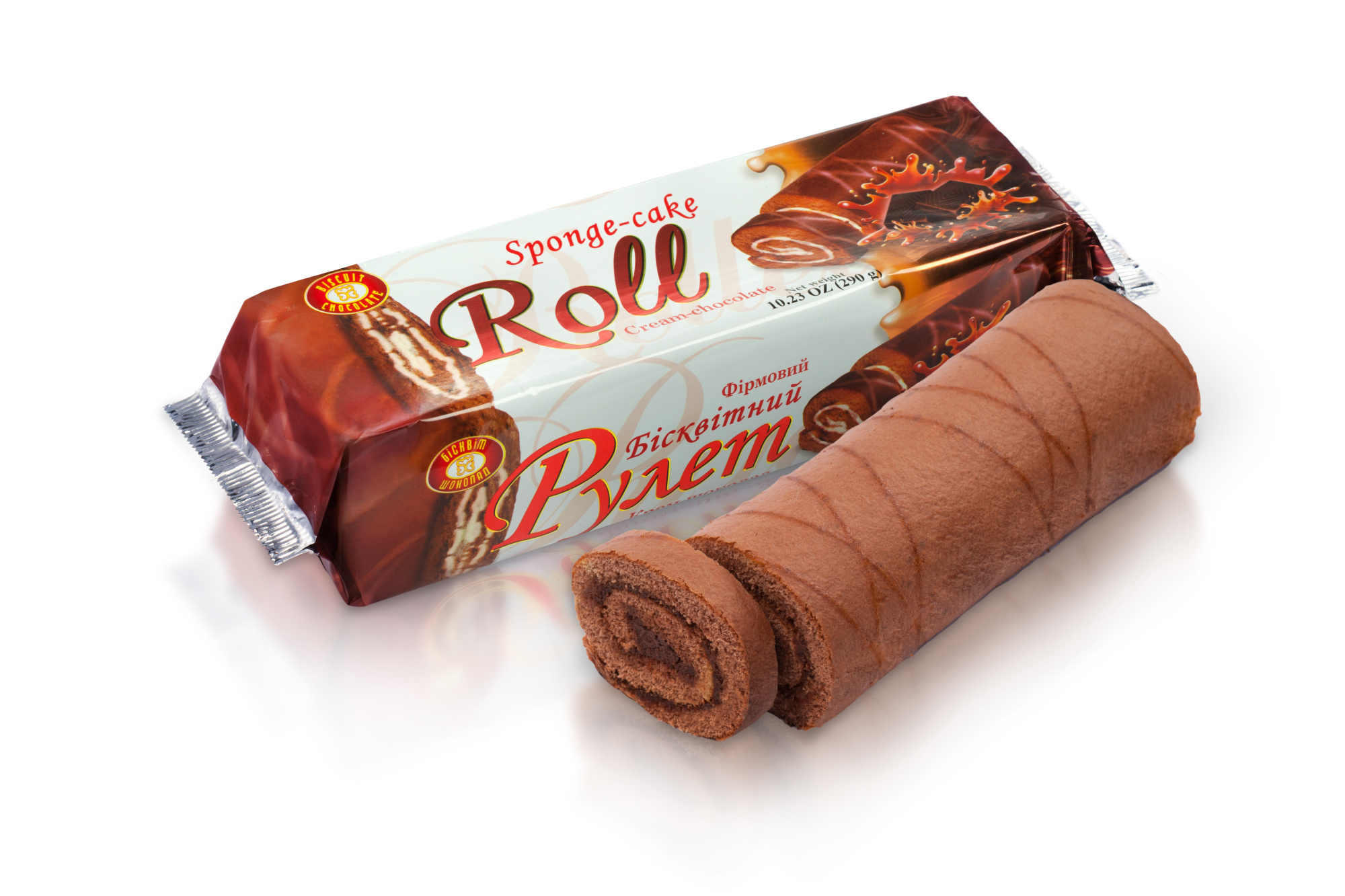 BISCUIT CHOCOLATE Ruladă "Roll" cremă-ciocolată 290 g