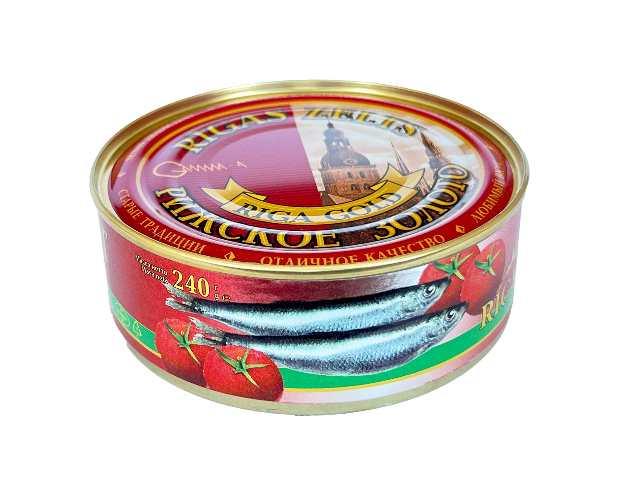 RIGA GOLD Gingirică în sos de roșii 240 g