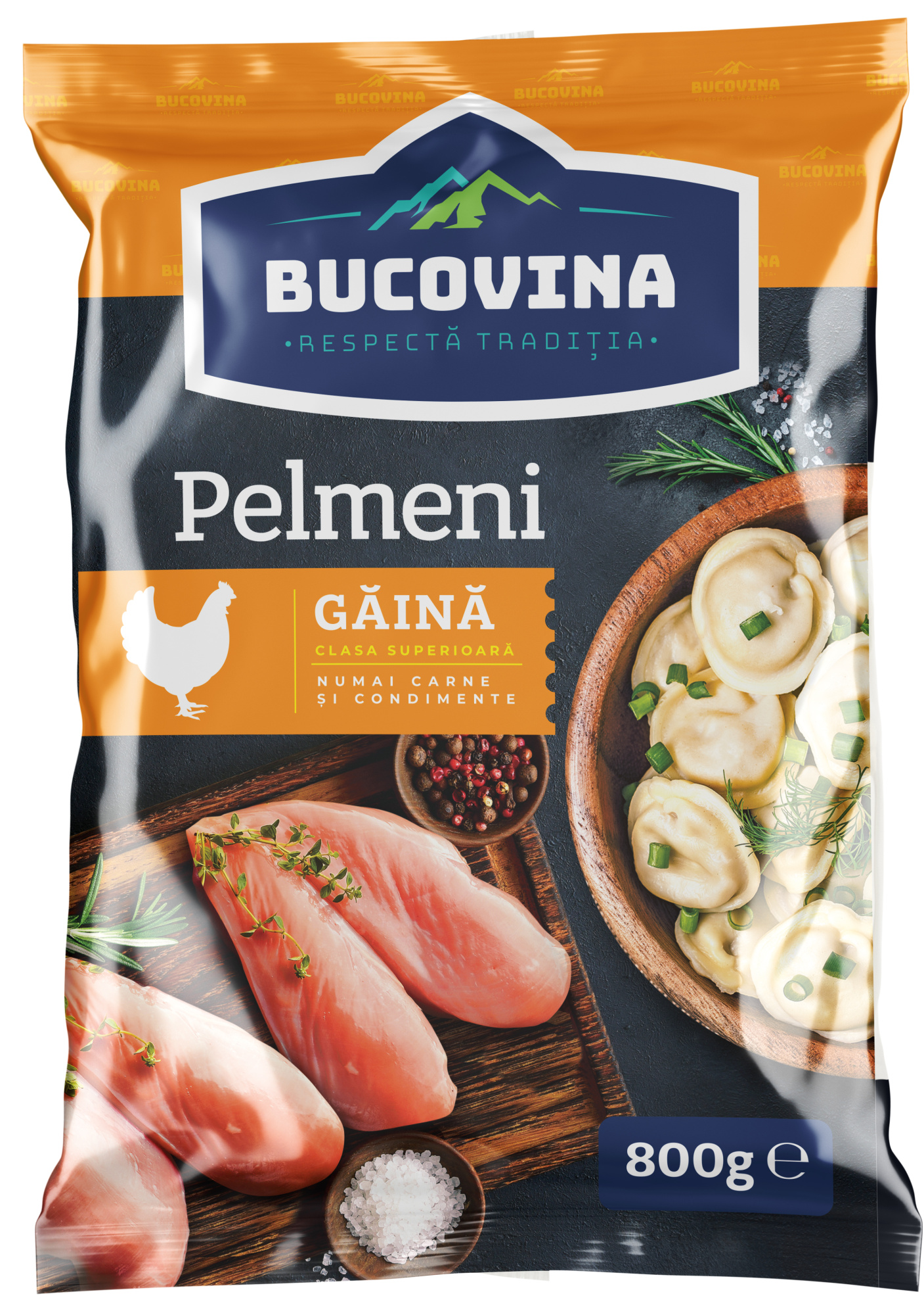 BUCOVINA Pelmeni cu carne de găină 800 g