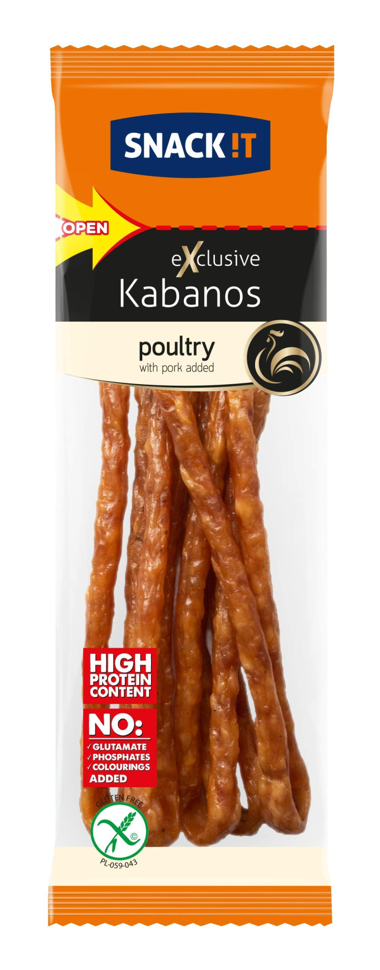 SNACK IT Cârnaciori Cabanos Exclisiv Pui 50g 
