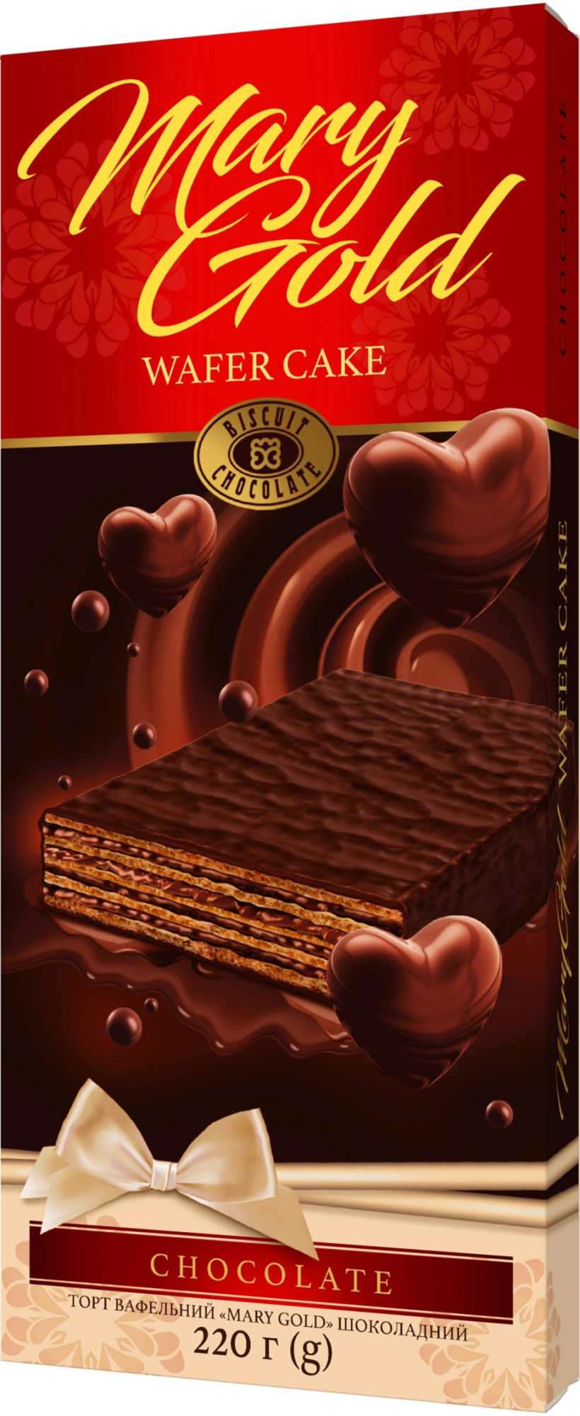 BISCUIT CHOCOLATE Tort de vafe "Mary Gold" ciocolată 220 g