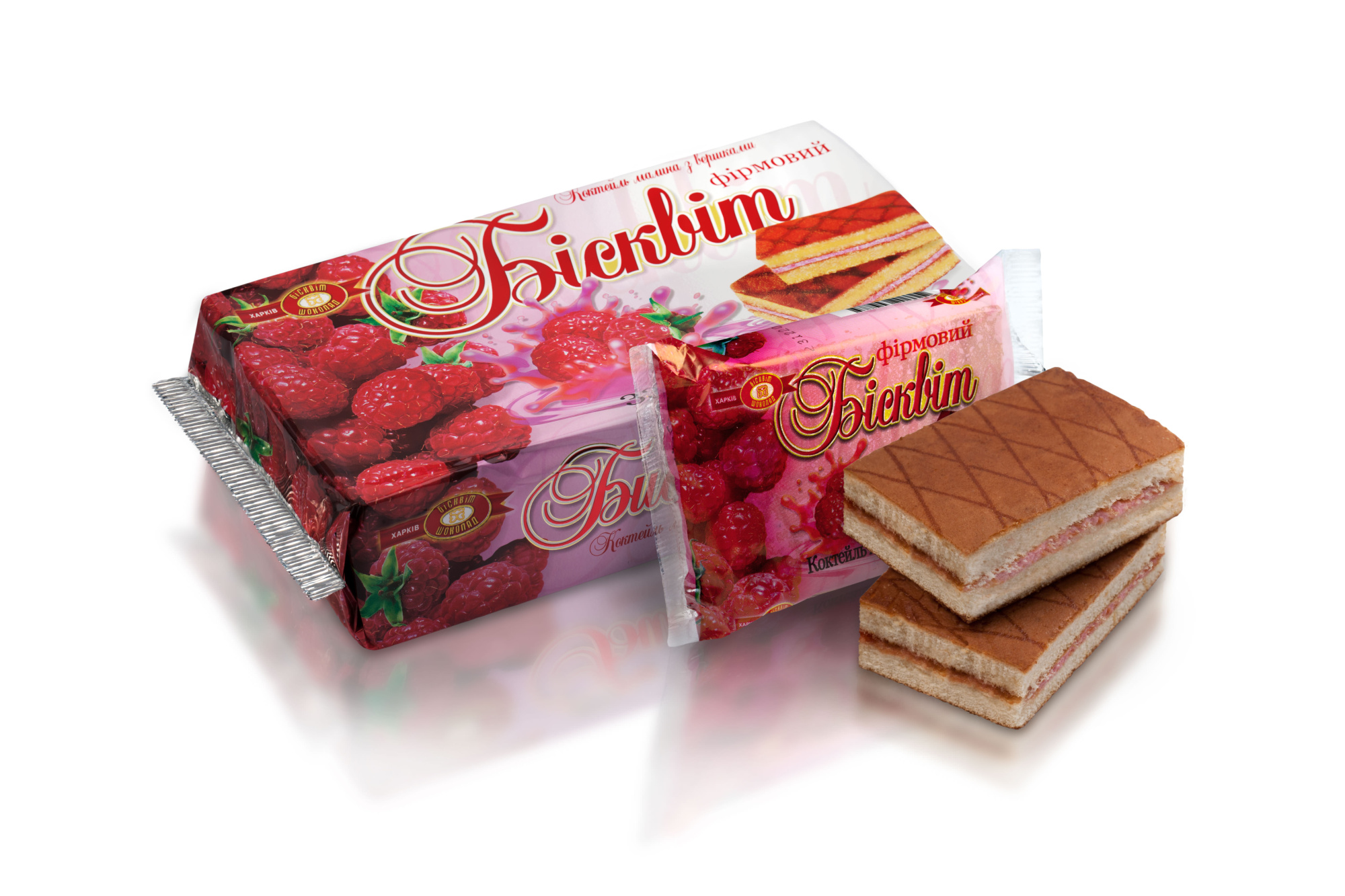 BISCUIT CHOCOLATE Pandișpan "Zmeură și frisca" 330 g