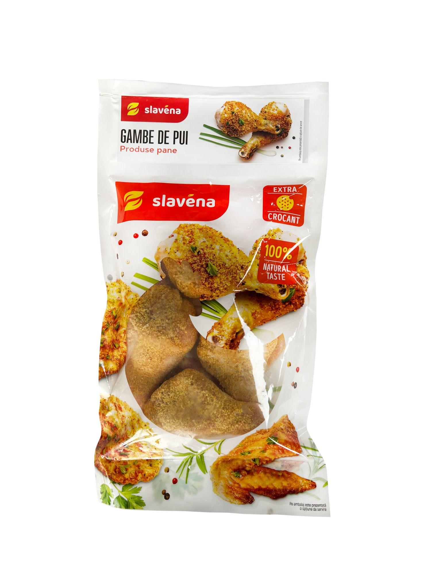 Gambe de pui pane 800 gr