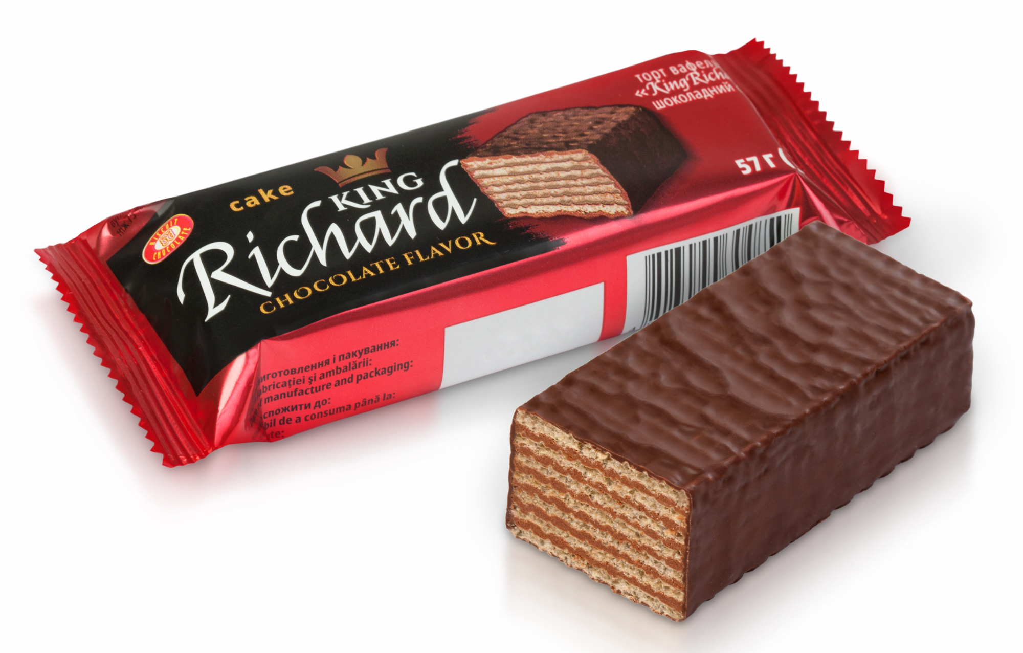 BISCUIT CHOCOLATE Napolitane "King Richard" 57 gr