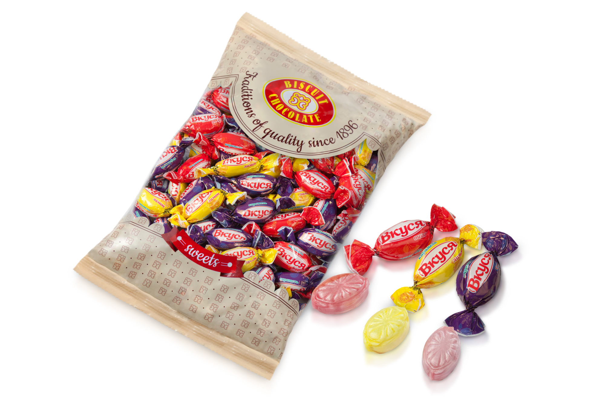 BISCUIT CHOCOLATE Caramelă "Vkusea-mix" 1 kg