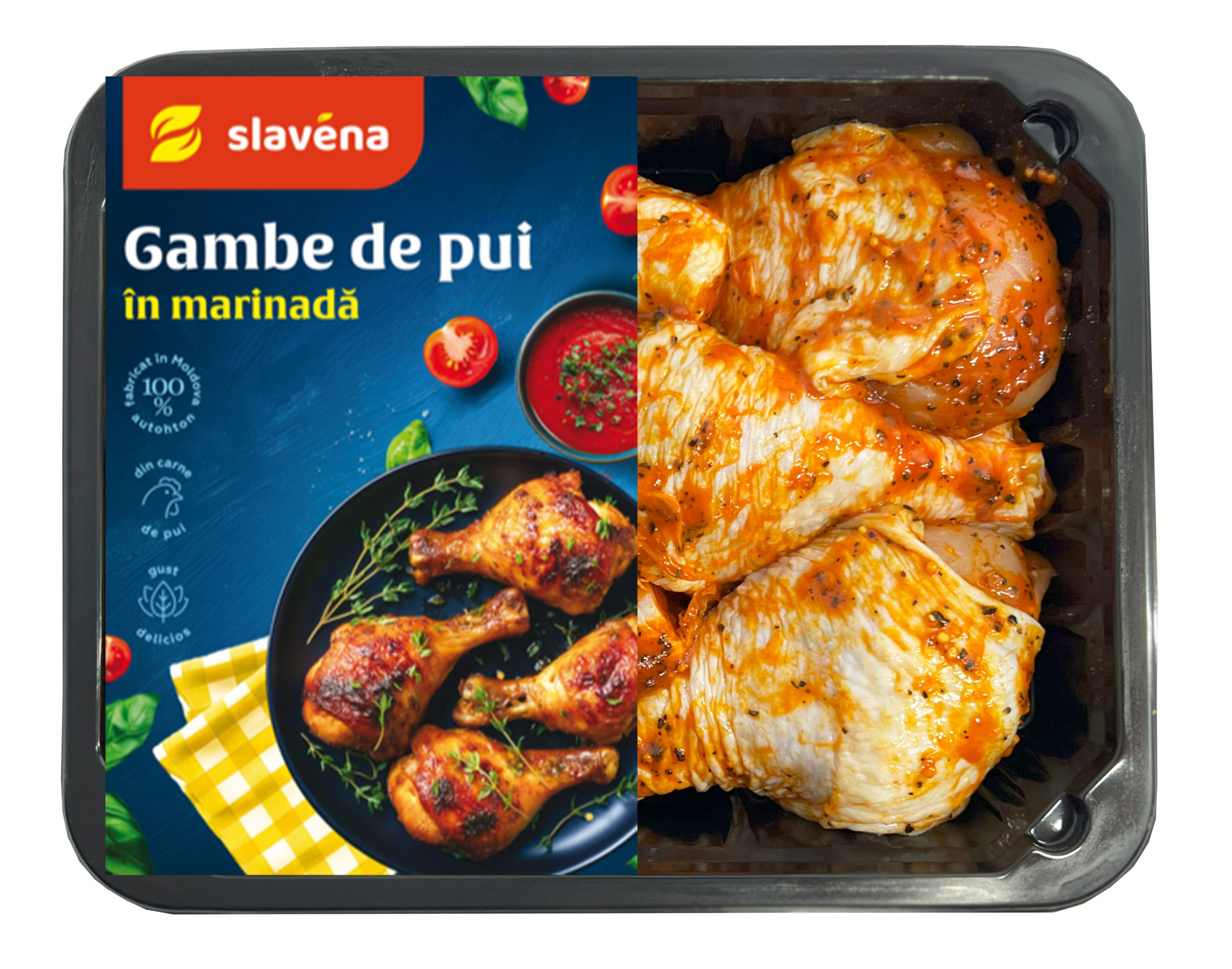 Gambe de pui în marinadă (congelata) 1 kg